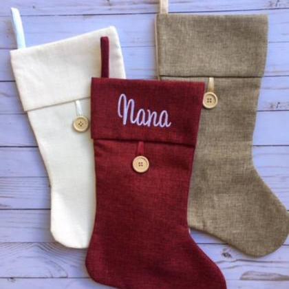 Personalized Christmas Stocking /embroidered..