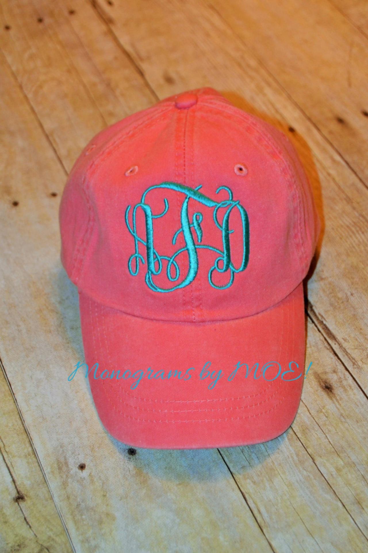 Custom Monogrammed Ladies Baseball Style Cap